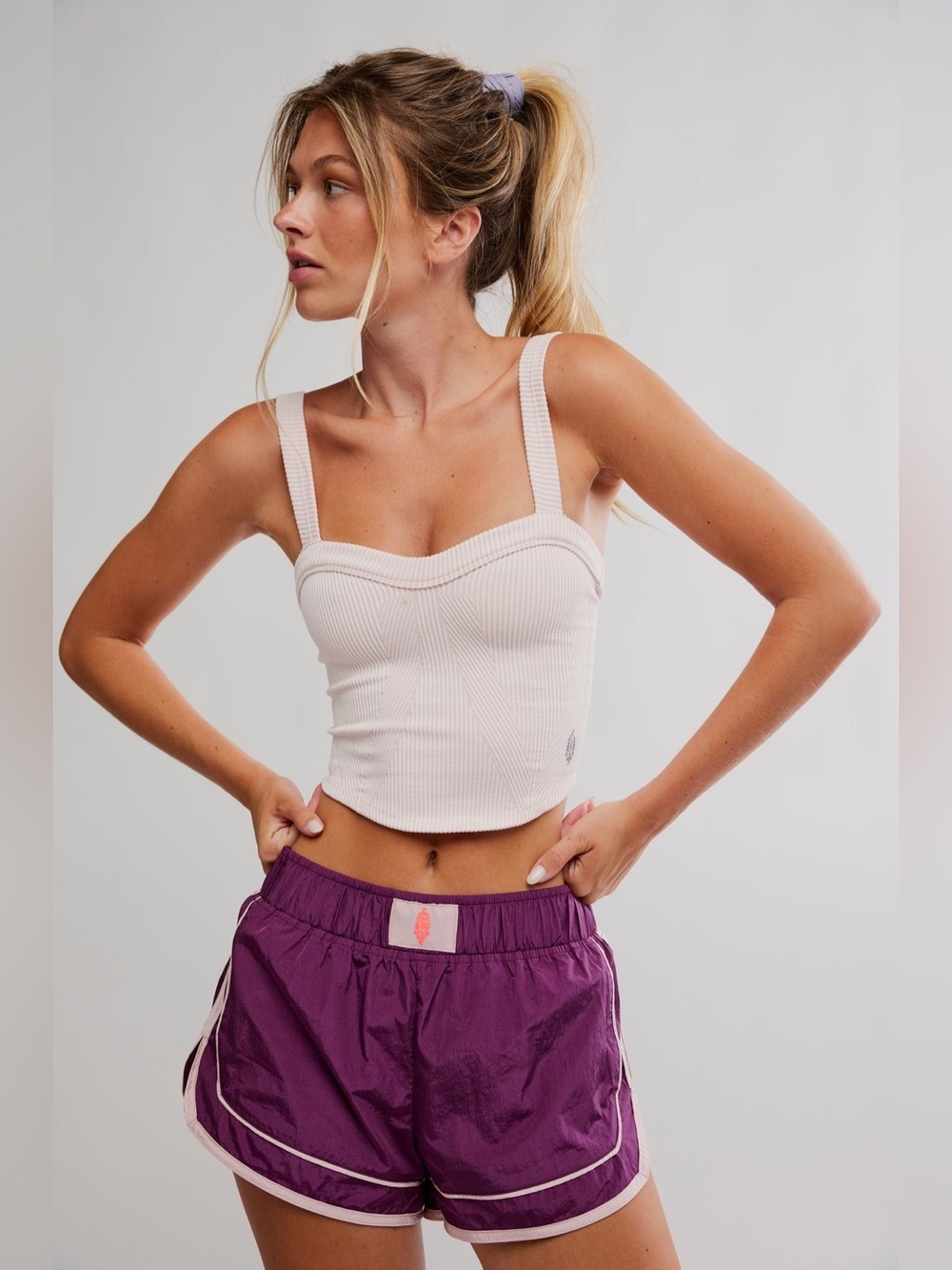 *NWT* Free People FP Movement Perfectly Plated Cami in Rose Water Pink, XL